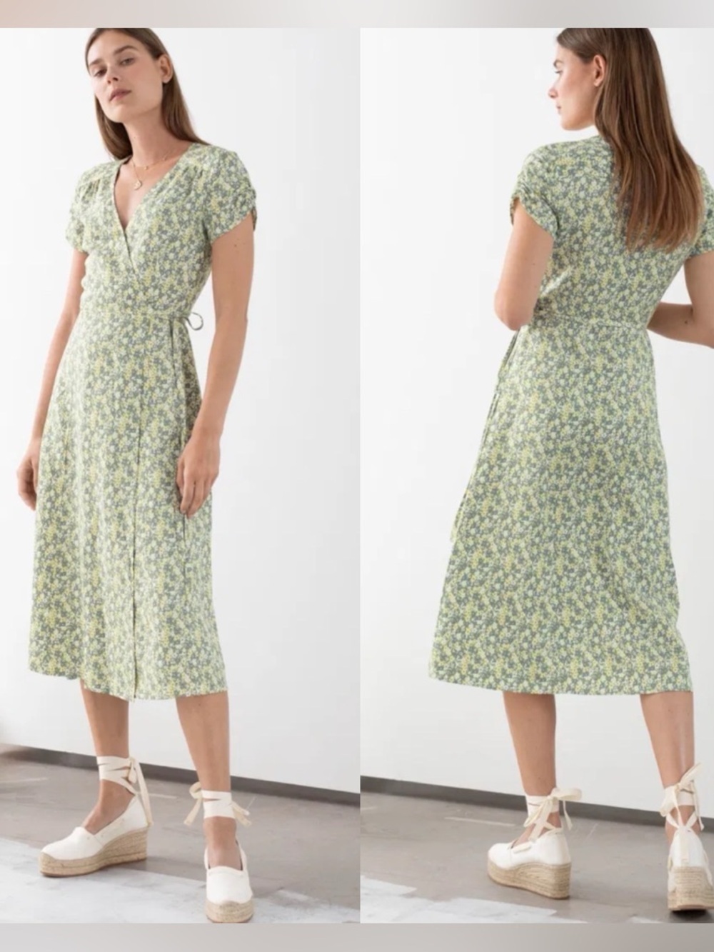 & Other Stories Floral Printed  Dress Size 4